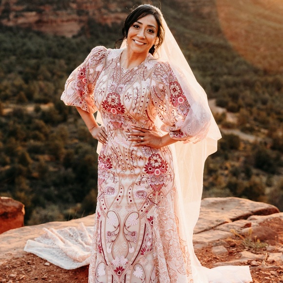 Rue de Seine Joni Wisteria dress with sleeves - Picture 5 of 16